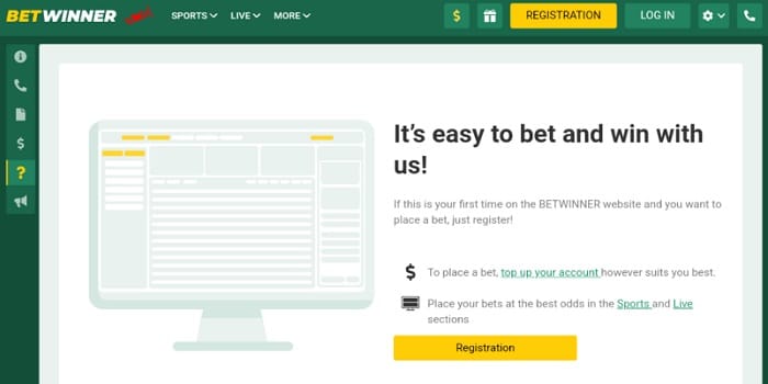 BetWinner Open Account - It's easy to bet and win with us!