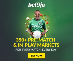 Bet9ja Nigeria 350+ Pre-Match & In-Play Markets