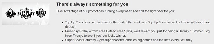 Betway Other Promotions