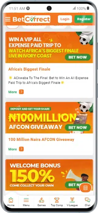 BetCorrect Nigeria Promotions