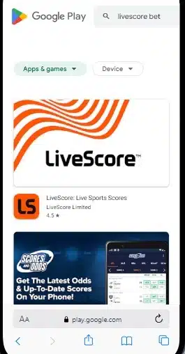 LiveScore Bet App